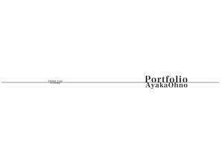 OhnoAyaka's portpholio
