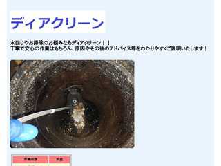 水回りやお掃除のお悩みならディアクリーン！