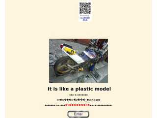 it is like a Plastic model