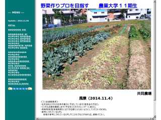 野菜作りプロを目指す　農業大学11期生