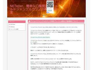NETellerの簡単な口座開設、ワイルドジャングルカジノの簡単入出金法