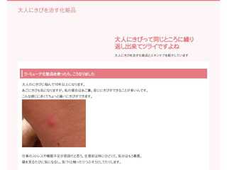 大人にきびを治す化粧品