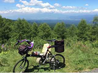 折りたたみ自転車でぽたぽた峠