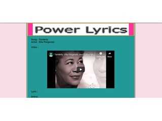 Power Lyrics