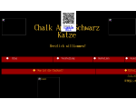 Chalk art Schwarz Katze